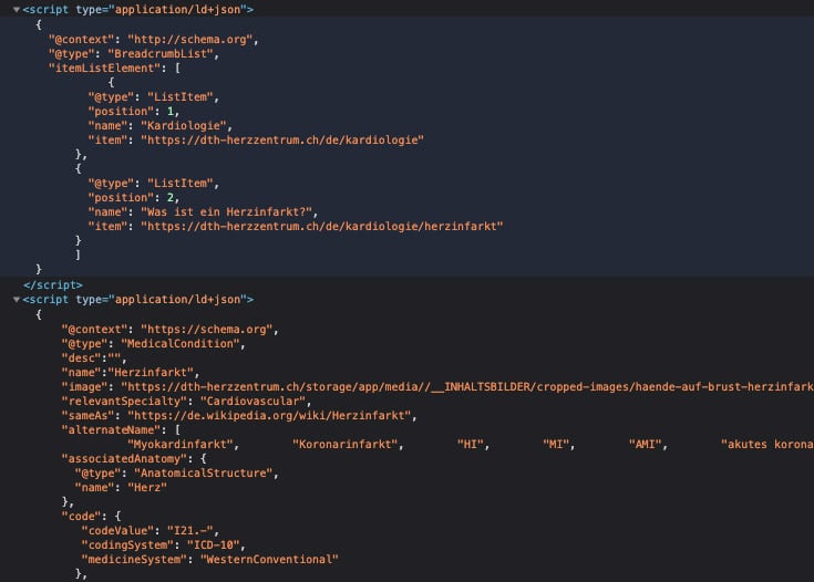medizinische Suchoptimierung